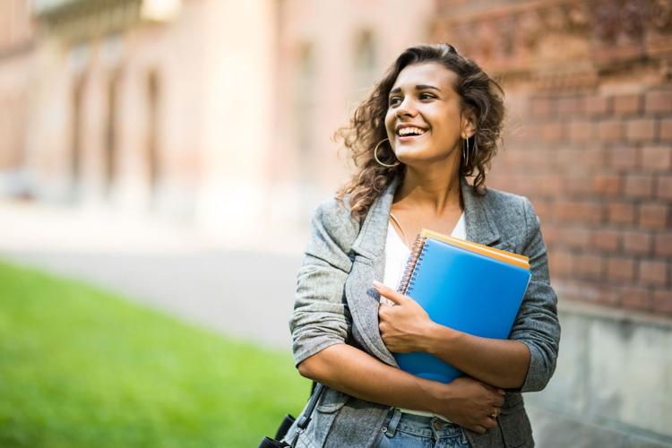 Woman masters the art of self-care during her first semester of college
