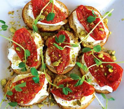 Recipe: Roasted Tomato and Mascarpone Bruschetta