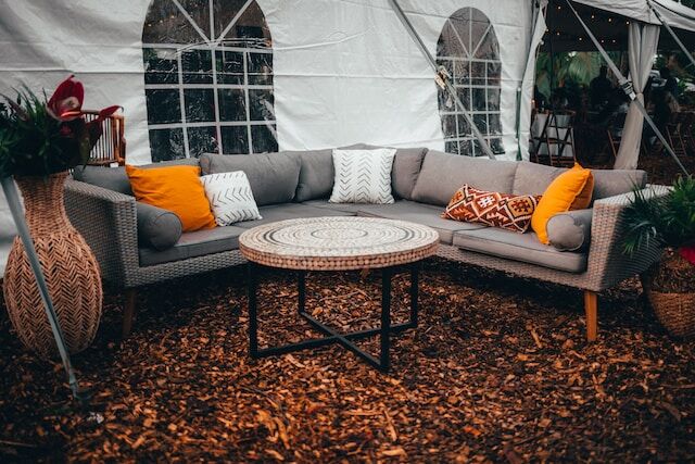 Home patio that's a place to relax and connect with nature