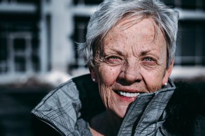 AS this woman has aged, her perspective in life has changed
