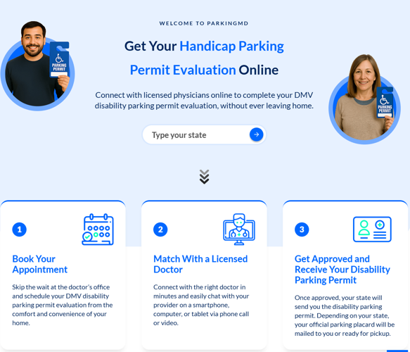 Get Your Handicap Parking Permit Evaluation Online (ParkingMD Review)