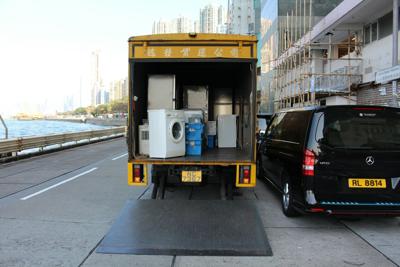 When you move to Oxnard, CA, you may need to load a moving truck like this