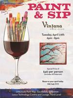 Paint & Sip Series at Vintana – Next Class April 19th!