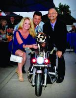 Josie Pearl Annual Scholarship; ￼Cheryl Caho Milana, Rolland Gerhardt, Mark Shaffer & Chopper the Biker Dog