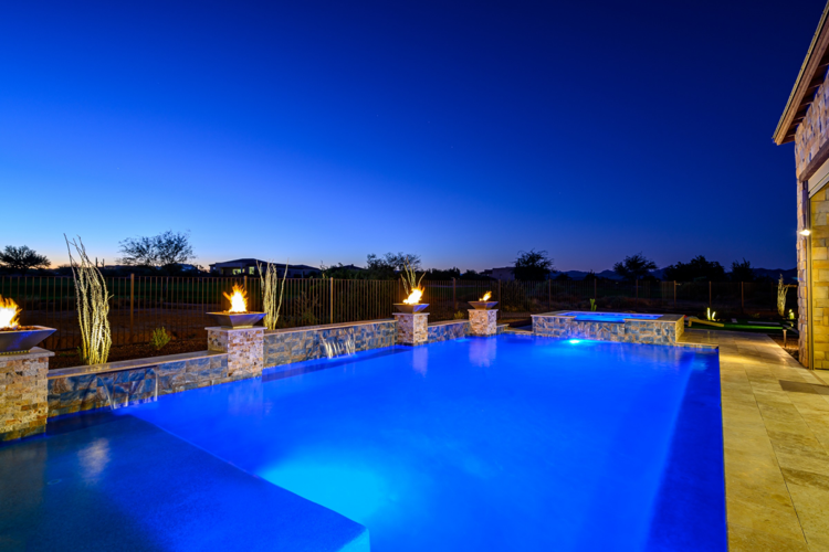 Best Pool Lighting Retrofit Ideas for an Existing Pool and Tropical Backyard