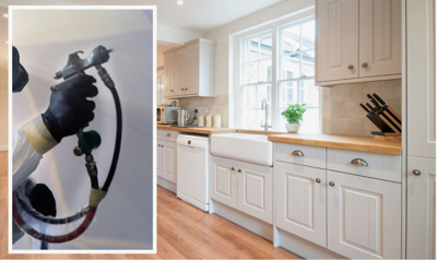 How Spray-Painted Cabinets Can Make Your Kitchen Look Bigger