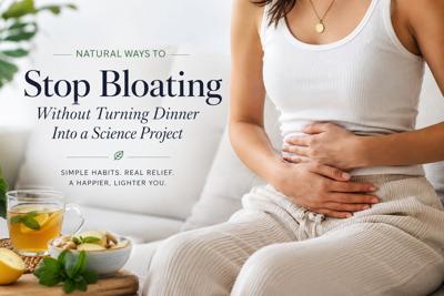 Natural Ways to Stop Bloating Without Turning Dinner Into a Science Project