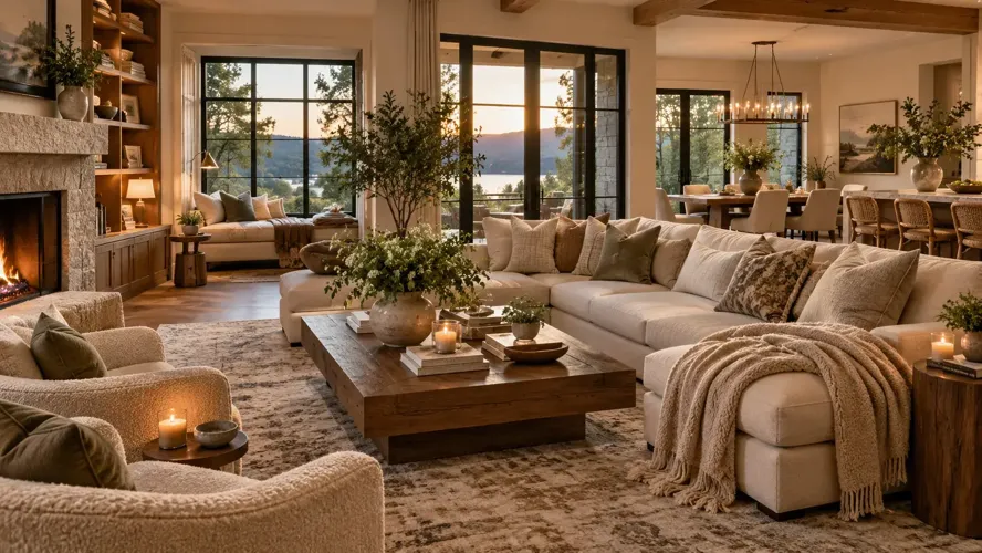 Family members relax in home space that allows them to flourish