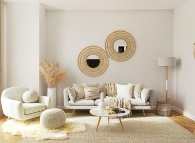 A living room that is designed to be a comforting haven