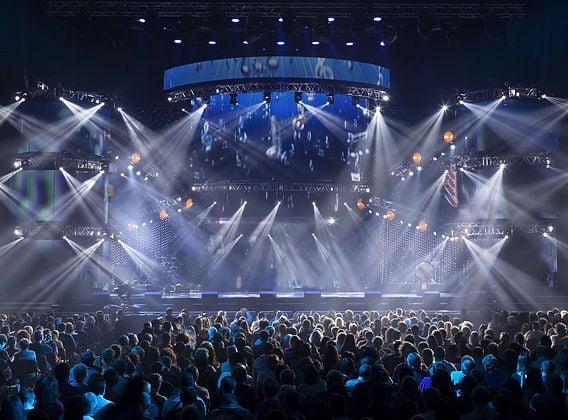 When the sun sets in Downtown El Cajon.