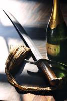 A Theatrical Way to Uncork Bubbly: A Sword