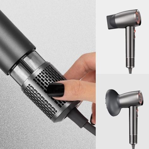 The MelodySusie hair dryer has both a dryer and diffuser attachment