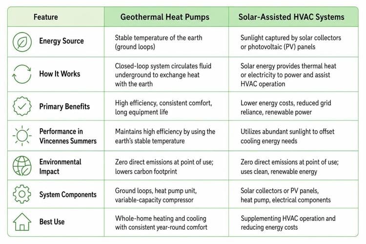 Understanding Geothermal and Solar HVAC Solutions for Modern Homes