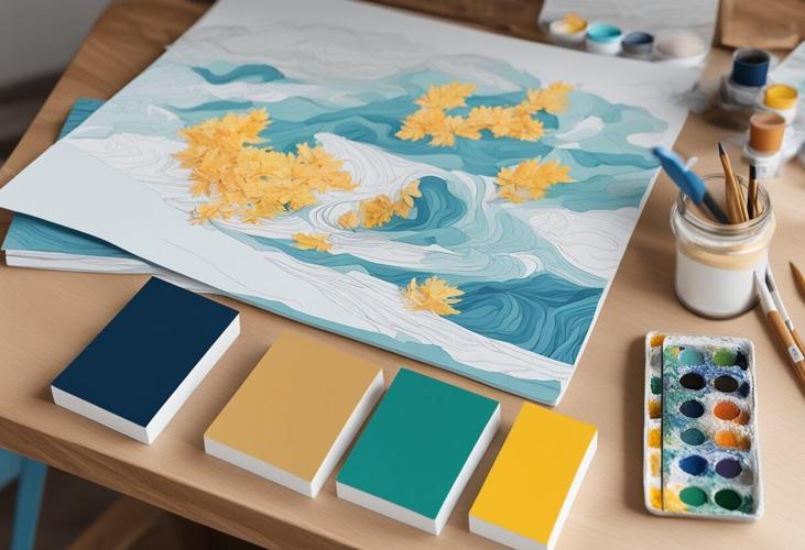 Paint by numbers based on picture of pretty yellow flowers
