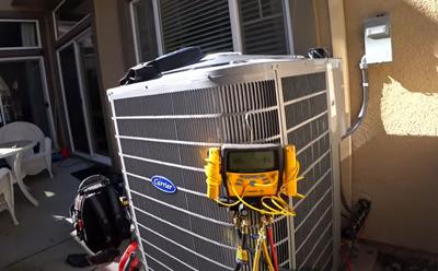 An AC unit ready to be installed in Houston