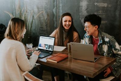 Employee engagement platforms can help create engaged workforces like shown here