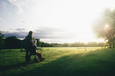 People enjoy the view at an Arkansas assisted living facility
