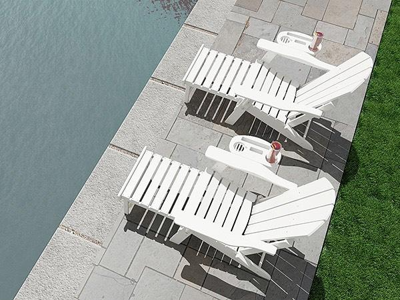 Recline in Style: Ergonomic Adirondack Chair with Footrest for Patio Bliss