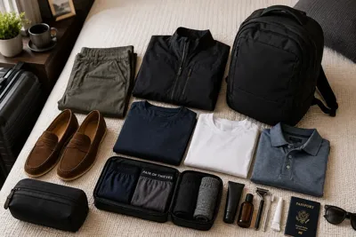 The Carry-On Wardrobe Every Man Needs for a Three-Day Getaway