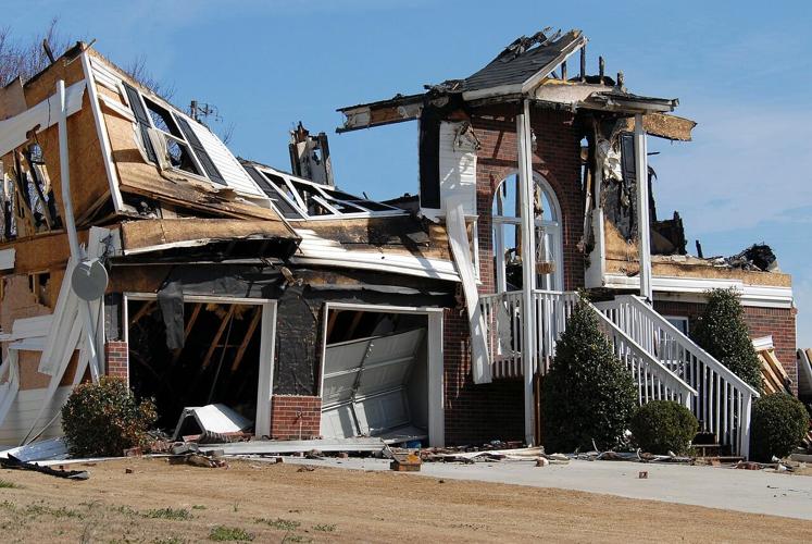 This burnt home went through a house fire