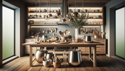 Kitchenware such as that displayed here plays a large role in interior design
