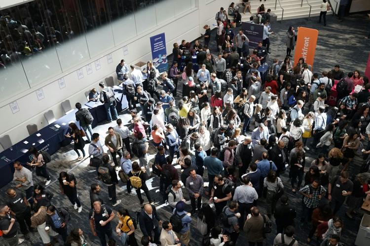 Trade shows like this are bustling, busy experiences