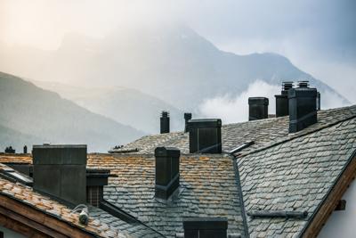 Chimneys like this often need a chimney sweeper during the summer