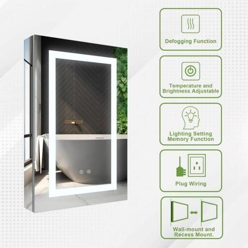 The set up of a new mirror medicine cabinet is key