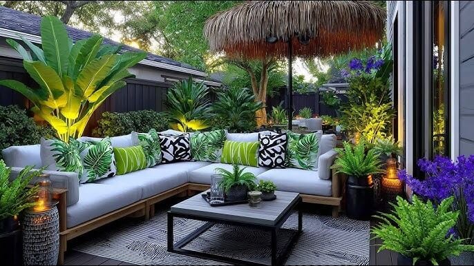 How to Style a Tropical Backyard With Accent Decor and Small Design Details
