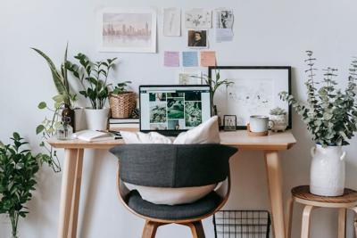 To start a successful interior design business, you'll need an inspiring workspace like this