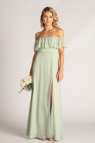 Isabelle Off Shoulder Flowy Bridesmaids Dress