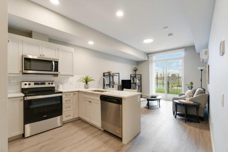 A renovated and luxury kitchen in these Perth apartments