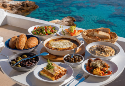 A tale of two Mediterranean food cultures: bustling city markets and spice routes versus island kitchens and Aegean views