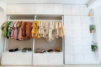 Custom closet pieces pulled together on a budget