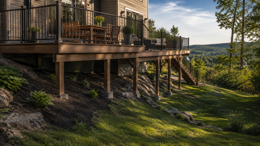 How Your Yard's Grade and Terrain Should Influence Your Deck Design