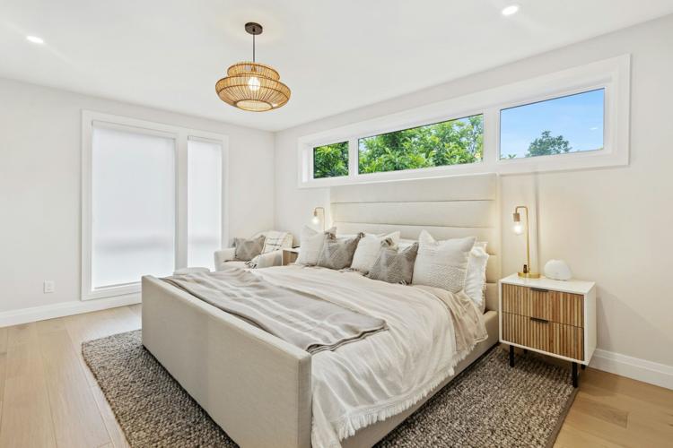A comfortable bed with a new mattress
