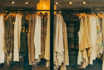 A rack of shirt dresses that can add pizazz to your schedule