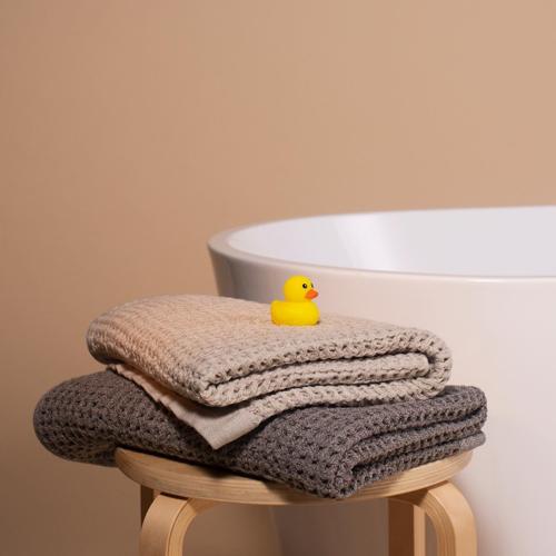 Soft, waffle towels are great for new babies and mothers alike