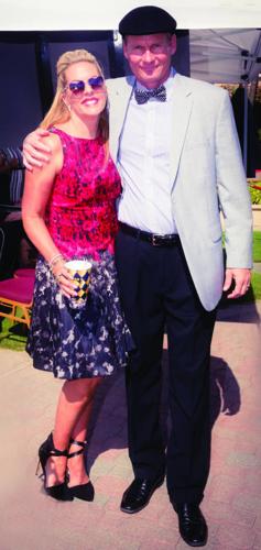 Del Mar Racetrack; Chris Bahr and Deena Von Yokes