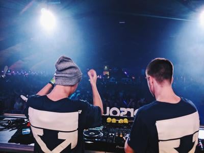 DJs creating a fun vibe for a party
