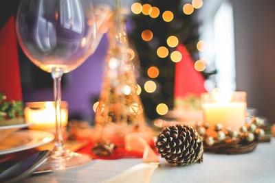 Christmas dinner setting for the ideal Christmas preparation method