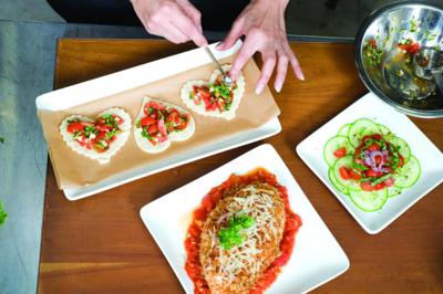 Heart-Shaped Bruschetta Appetizer