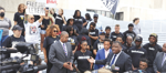 Suspect in police beating has ruptured kidney, headaches; his attorneys call for a federal probe