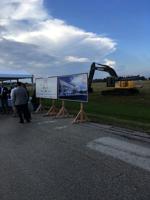 Construction crew breaks ground on EpiCenter project