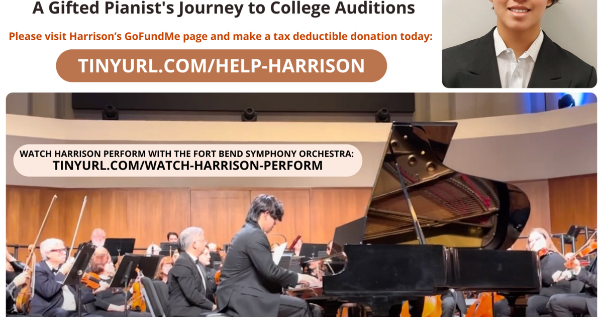 Harrison Yu Support Harrison Yu: A gifted pianist's journey to college auditions ...