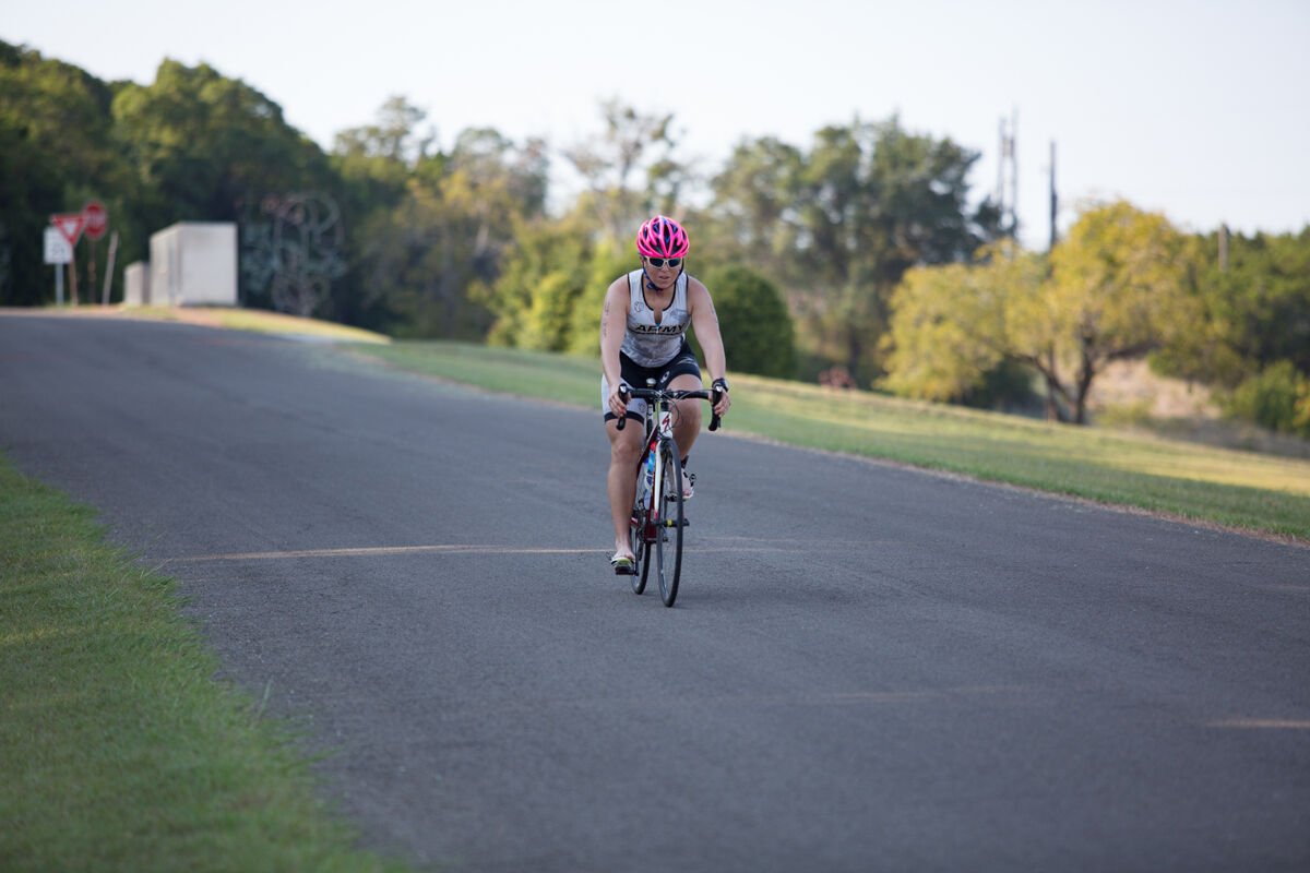 swimming and cycling duathlon