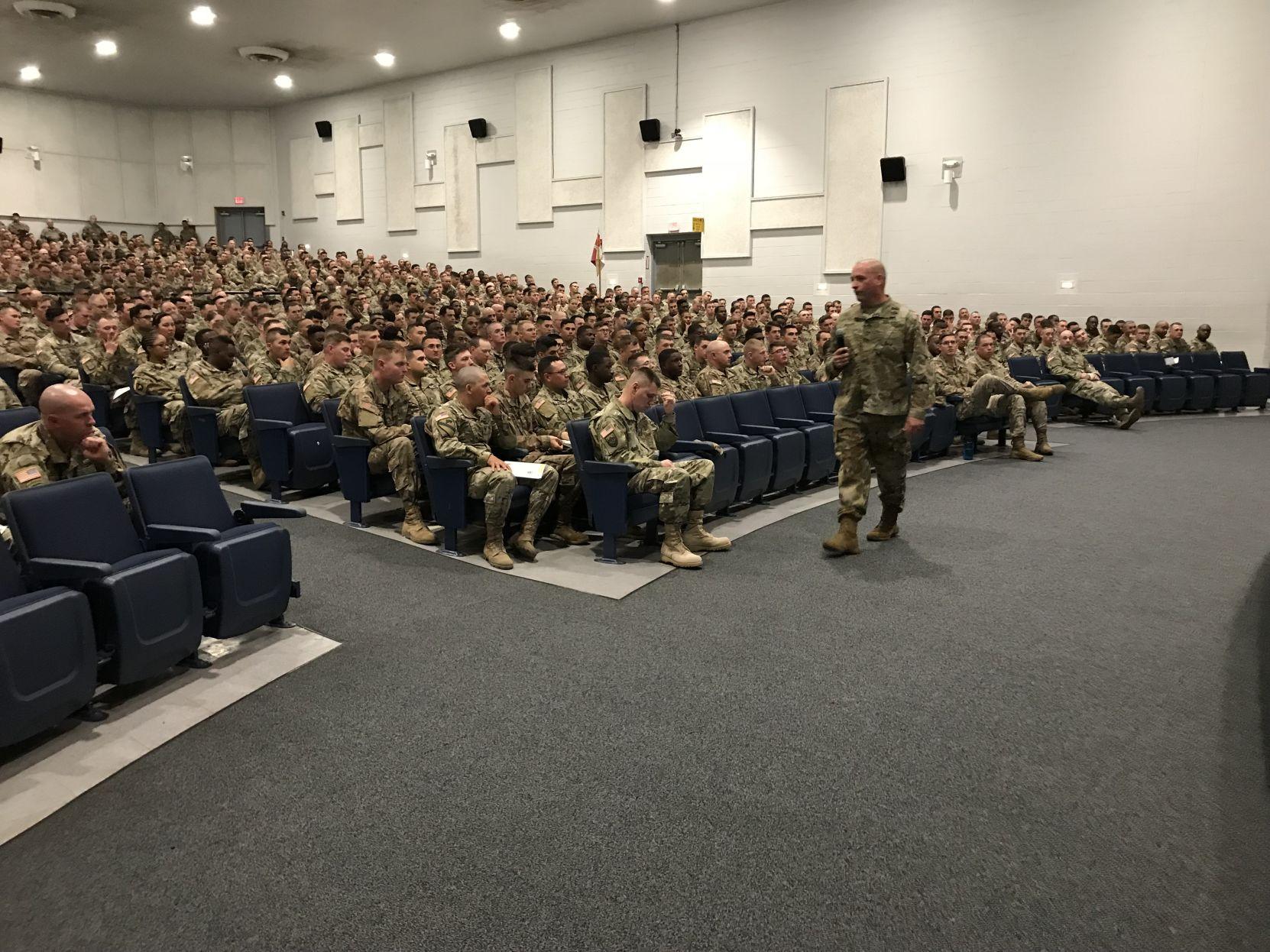 Army recruiting team explains SFAB job, incentives, process to Fort