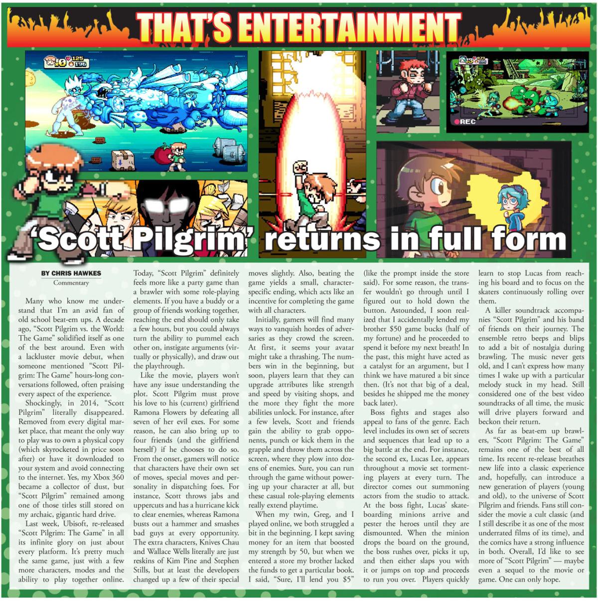 Scott Pilgrim Returns In Full Form Thats Entertainment Forthoodsentinel Com Skott piligrim / scott pilgrim. scott pilgrim returns in full form