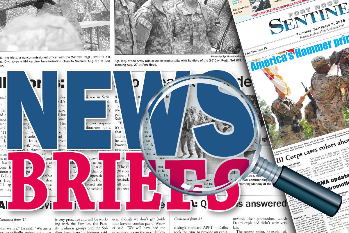 News Briefs News Briefs Forthoodsentinel Com