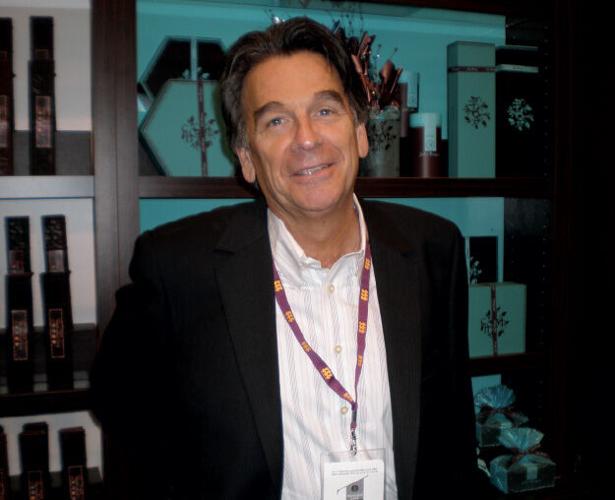 Philippe Jambon, president and owner of Jeff de Bruges, a retailer of fine Belgian chocolates, had one of the more elaborate booths at the Paris expo. His goal was to attract more international interest in his concept.